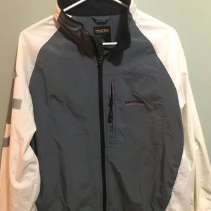 Men’s Náutica gray and white Lg jacket